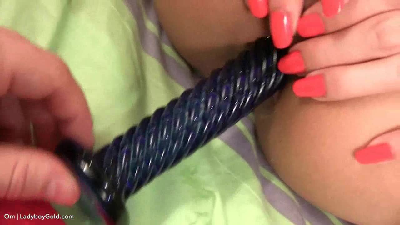 POV toys and fucks ladyboys ass